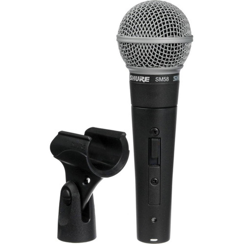 Sm58s Microfono Shure Dinamico Vocal Unidireccional Color Negro con switch