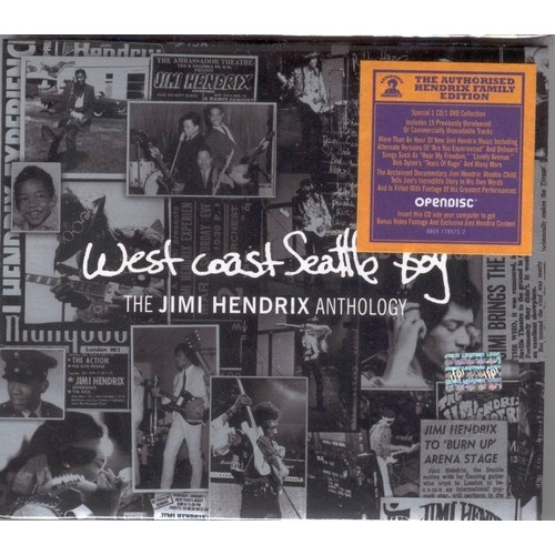 Jimi Hendrix West Coast Seattle Boy Anthology Cd + Dvd