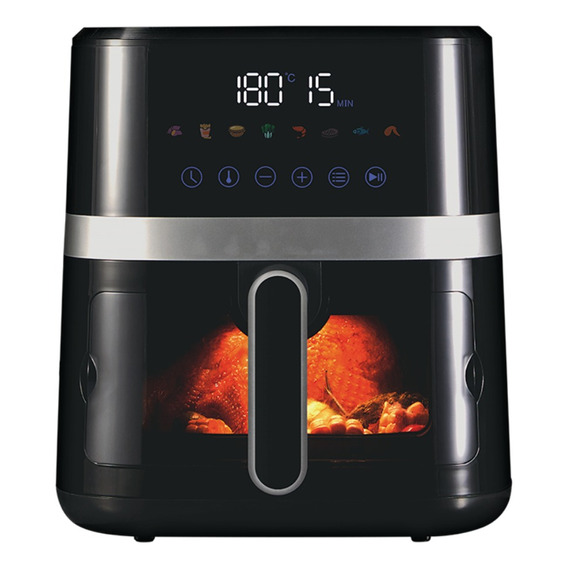 Air Fryer Fritadeira Elétrica Touch Jumbo Gaabor 5,5l 1500w Cor Cinza-escuro 110V