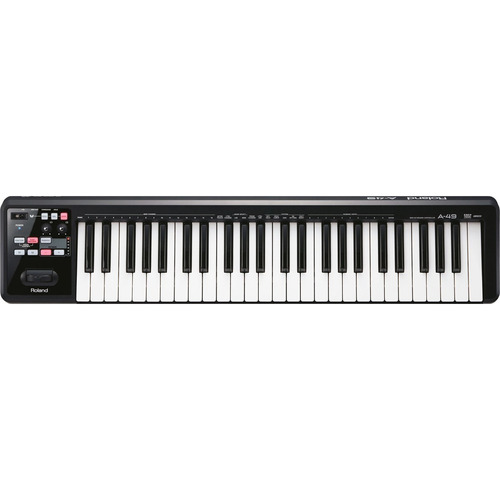 Teclado controlador MIDI USROLAND A49 Bk de 49 teclas