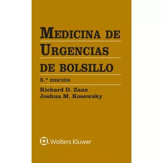 Medicina De Urgencias, De Zane. Editorial Wolters Kluwer, Tapa Blanda En Español, 2023