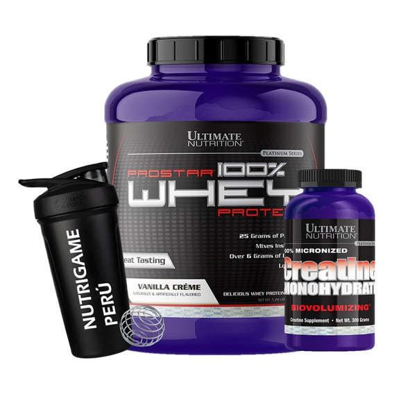 Pack Proteina Prostar 100% Whey 5lb + Creatina Ultimate 300g