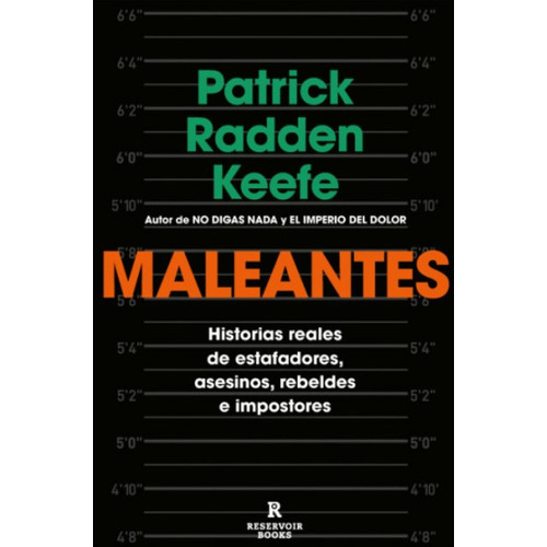 Maleantes: Historias Reales De Estafadores Asesinos Rebeldes E Impostores, De Patrick Radden Keefe. Editorial Penguin Random House, Tapa Blanda, Edición 2023 En Español