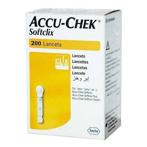 Lancetas Accu Chek Softclix X200 De Roche Color Blanco