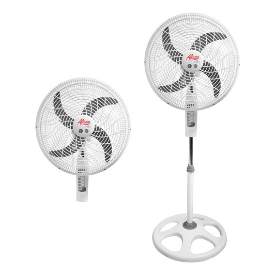 Ventilador Altezza Pedestal  Malla Plastica Blanco Pro