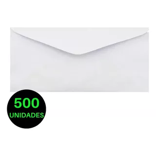 Envelope Carta Para Correios 114x229mm Branco Sem Janela Liso
