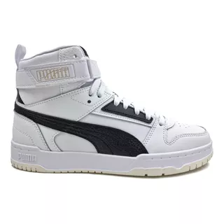 Tenis Blanco De Piel Puma Rbd Unisex 38617201 22 25 Cm 