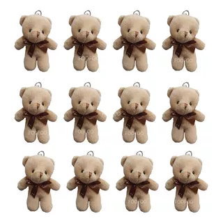 12 Llaveros Ositos Miniositos De Peluche Suave Manualidades