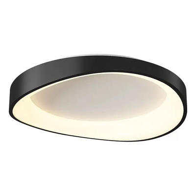 Plafon Moderno Noruega Led Cct Diseño Negro 48w Negro