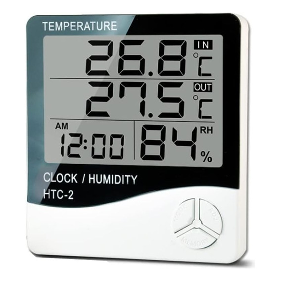 Reloj Led Digital Con Sensor De Humedad Y Temperatura