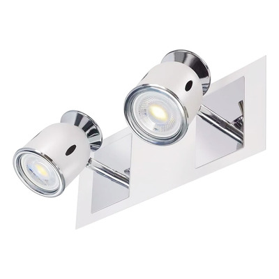 Aplique Niza 2 Luces Blanco Apto Led Movil Luz Desing Sf