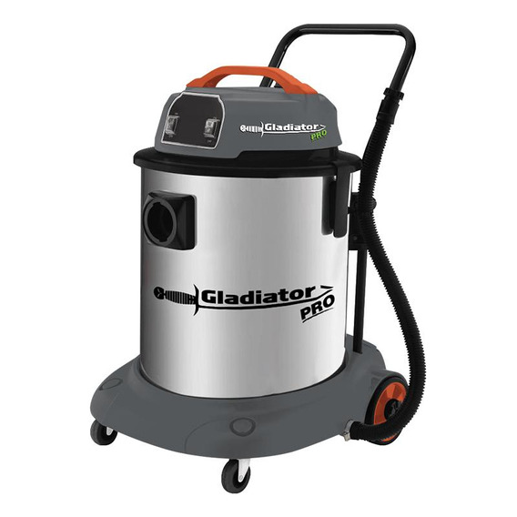 Aspiradora Seco-húmedo 70l -2 Motores De 1500w Gladiator Pro Color Plateado