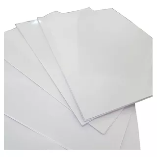 100 Adesivos Vinil Branco Fosco Jato De Tinta A4 Prova Dágua