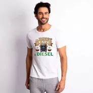 Camiseta Para Caminhoneiro - Sou Movido A Café E Diesel