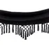 Hamaca Paraguaya Silla Colgante reforzada Jardín Con Flecos Bolso Y Soga IMBACK Color Negro