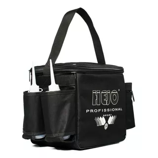 Bolsa Massagista Futebol Profissional Hejo Média Preta Cor Preto