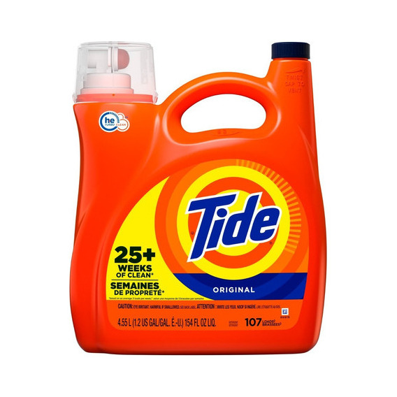 Detergente Concentrado Tide Orange He Original 107ld 4,55lt