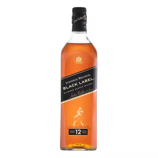 Whisky Johnnie Walker Black Label Blended Scotch 1000 Ml