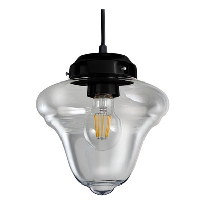 Colgante 3 Luces Rosario Negro Vintage Deco Moderno Apto Led