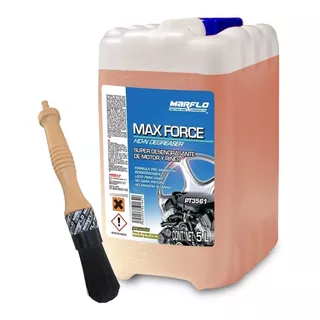 Combo Max Force Desengrasante 5l & Cepillo Marflo