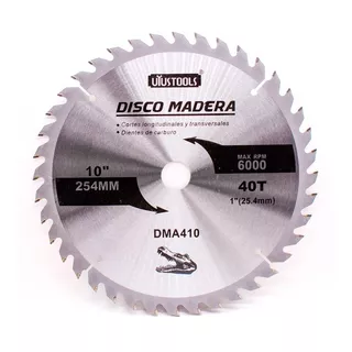 Disco Corte Madera 10 40d Uyustools Dma410