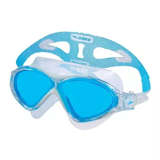 Óculos Máscara De Natação Speedo Omega Cor Branco/azul
