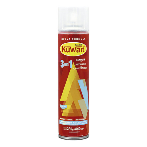 Pintura Aerosol Kuwait Cubritivo Rapido Secado 440cc Pintumm Color Azulejo