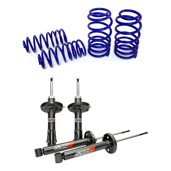 Agkit Resortes, Amortiguadores Ag Shox Vw Jetta A2 87-91