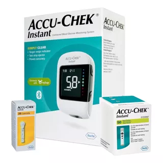 Pack Glucometro Accu-chek® Instant + 50 Tiras + 35 Lancetas