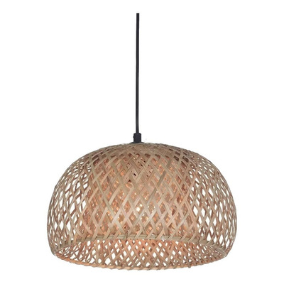 Lampara Colgante Maya Diseño Bambu Apto Led Deco Lk