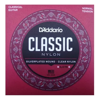 D'addario Classico Ej27n  Encordoamento Para Violão Nylon  Estudante 