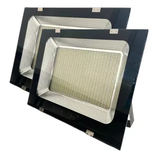 Pack X2 Focos Reflectores 800w Luz Led Ip65 Exterior Canchas Color De La Carcasa Negro Color De La Luz 10