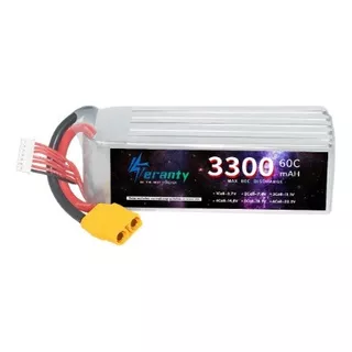 Bateria Lipo Teranty 6s 3300mah 22.2v 60c Xt90 Aero Heli