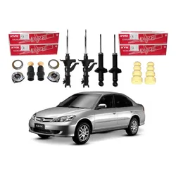  Kit Amortecedor Dianteiro Traseiro Civic 1.7 2004 A 2006