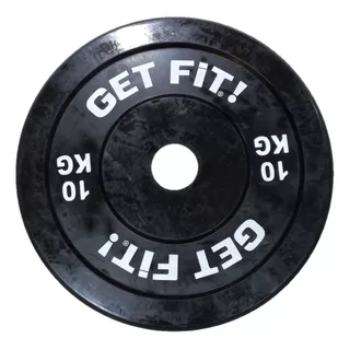 Discos Bumper Pesas Barra 50mm Importado Get Fit! 10 Kg