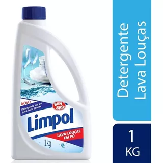 Detergente Limpol Em Pó Tradicional Em Frasco 1 Kg
