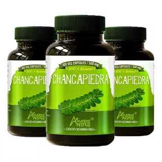 Pack 3 Chancapiedra 500 Mg | 100 Cápsulas