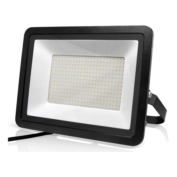 Reflector Led Multipunto 100w Ip65 Extradelgado Luz Blanca Color de la carcasa Negro 220V