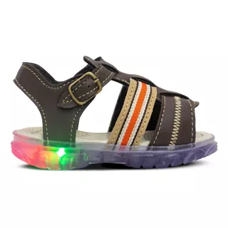 Sandalia Papete Masculina Infantil Nº20ao26 Moda Led 15.06i