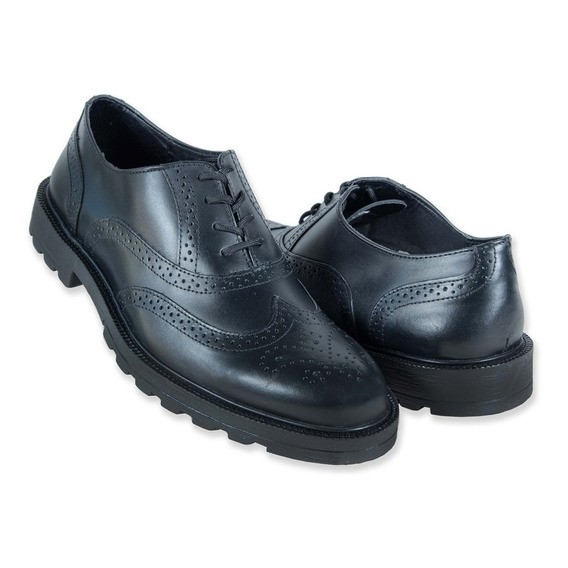 Zapato Caballero Christian G. 3070 Piel Negro 25 Al 30