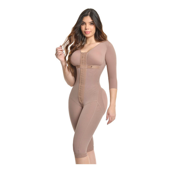 Faja Capri Con Brasier Y Mangas 6013 Emily Cocoa