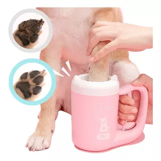 Taza De Limpieza Giratoria Para Mascota Perro Rosa Q1030