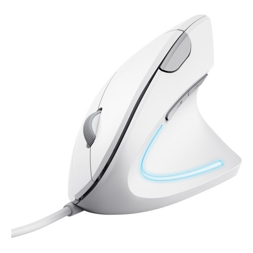 Mouse Trust Verto Ergonomico Vertical Usb Blanco