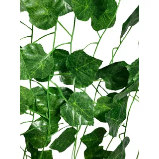 06 Trepadeira Artificial Verde 2,10m Folhagem Hera Rama Fio
