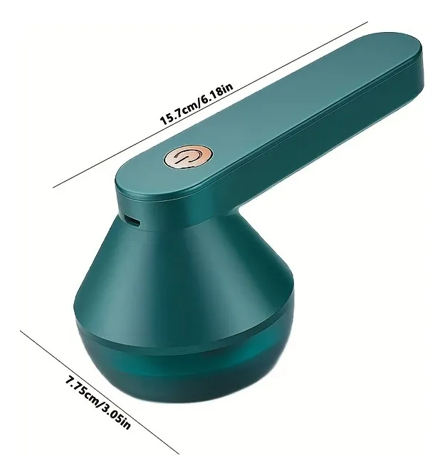 Imagen 2 de 6 de Quitapelusas Recargable Eléctrico Para Ropa Y Telas Verde