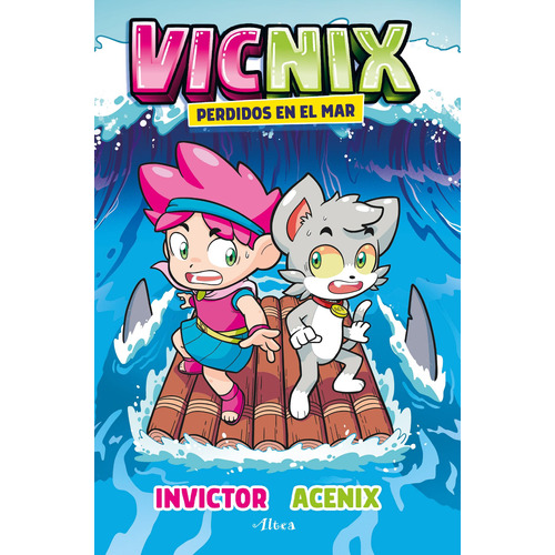 VICNIX PERDIDOS EN EL MAR, de Invictor. Serie Influencer, vol. 0.0. Editorial Altea, tapa blanda, edición 1.0 en español, 2021