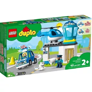Lego Duplo 10959 Estação Polícia E Helicóptero Luz E Som 
