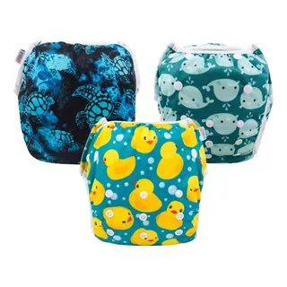 Pañales De Piscina Ecológicos 10-25 Kg Alva Baby X 3