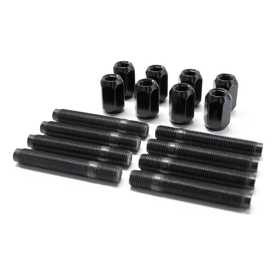 Kit 8 Esparragos Y Tuerca Doble Cono 27mm Fiat 12x1.25 80mm