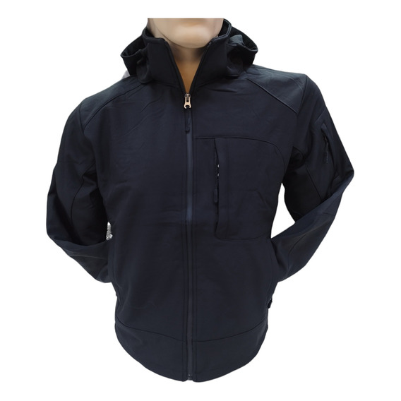 Chaqueta Softshell Hombre Con Micro Polar Gorro Desmontable